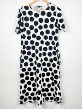Marimekko for Uniqlo Black and White Polka dot dress